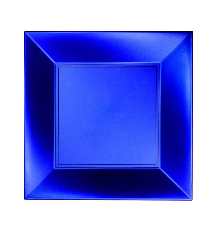 Piatto Plastica Piano Blu Nice Pearl PP 180mm (300 Pezzi) Piatto Plastica Piano Blu Nice Pearl PP 180mm (300 Pezzi)