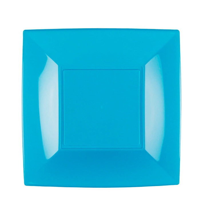 Piatto Plastica Piano Turchese Nice PP 180mm (25 Pezzi) Piatto Plastica Piano Turchese Nice PP 180mm (25 Pezzi)