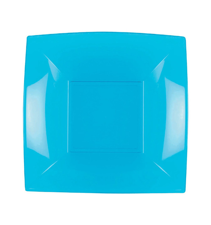 Piatto Plastica Fondo Turchese Nice PP 180mm (300 Pezzi) Piatto Plastica Fondo Turchese Nice PP 180mm (300 Pezzi)