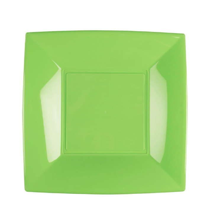 Piatto Plastica Piano Verde Acido Nice PP 180mm (300 Pezzi) Piatto Plastica Piano Verde Acido Nice PP 180mm (300 Pezzi)
