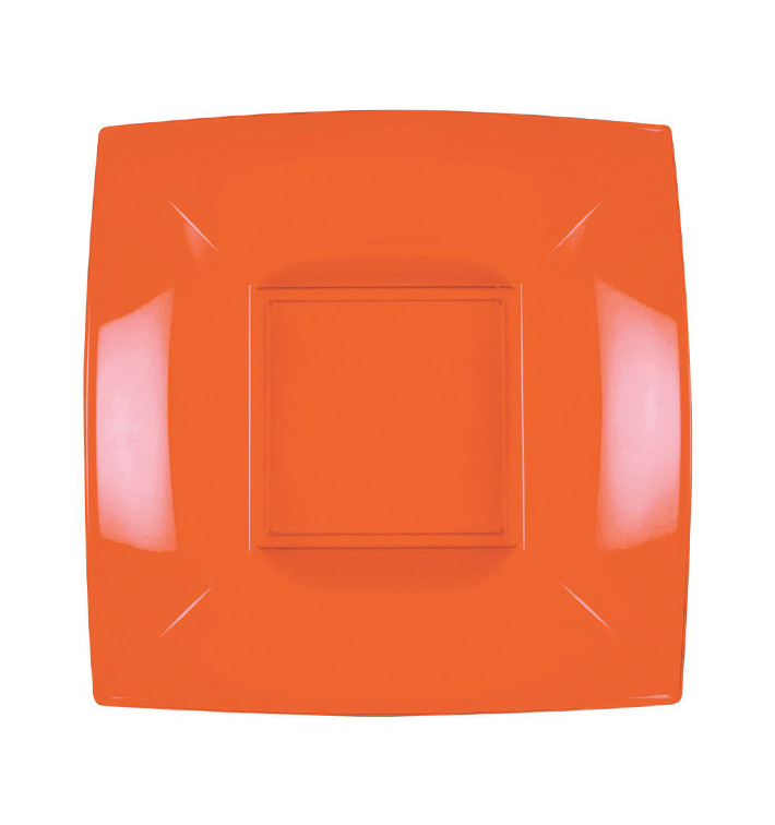 Piatto Plastica Fondo Arancione Nice PP 180mm (300 Pezzi) Piatto Plastica Fondo Arancione Nice PP 180mm (300 Pezzi)