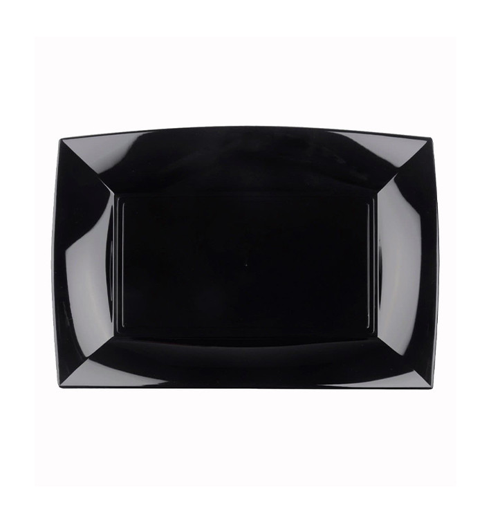 Vassoio Plastica Nero Nice PP 280x190mm (240 Pezzi) Vassoio Plastica Nero Nice PP 280x190mm (240 Pezzi)