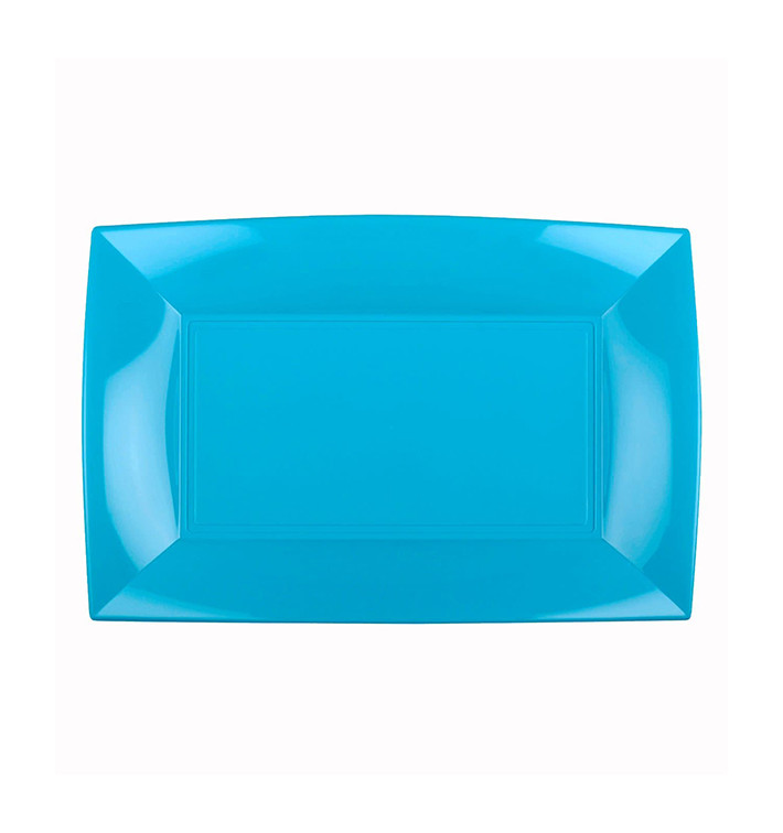 Vassoio Plastica Turchese Nice PP 280x190mm (240 Pezzi) Vassoio Plastica Turchese Nice PP 280x190mm (240 Pezzi)