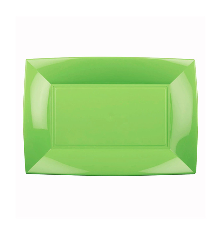 Vassoio Plastica Verde Acido Nice PP 280x190mm (12 Pezzi) Vassoio Plastica Verde Acido Nice PP 280x190mm (12 Pezzi)