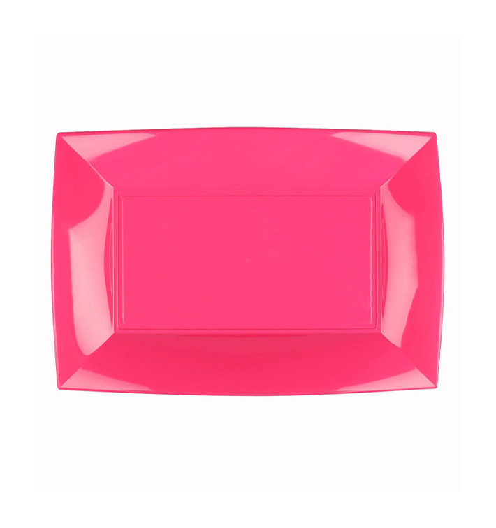 Vassoio Plastica Fucsia Nice PP 280x190mm (12 Pezzi) Vassoio Plastica Fucsia Nice PP 280x190mm (12 Pezzi)