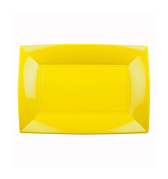 Vassoio Plastica Giallo Nice PP 280x190mm (240 Pezzi) Vassoio Plastica Giallo Nice PP 280x190mm (240 Pezzi)
