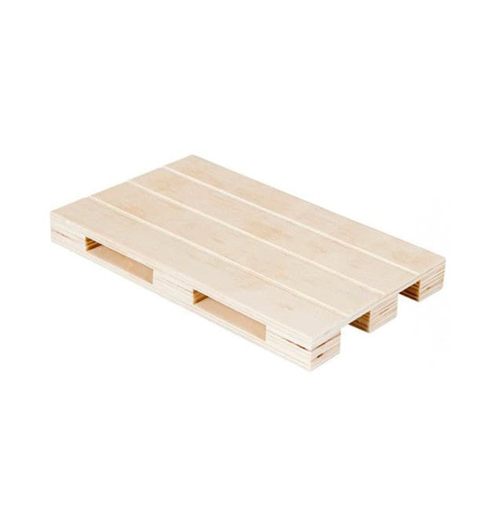 Vassoio Mini Pallet di Legno 30x20x2cm (1 Pezzi) Vassoio Mini Pallet di Legno 30x20x2cm (1 Pezzi)