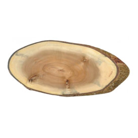 Vassoio Ovale di Presentazione Legno 406x203x19mm (1 Pezzi)