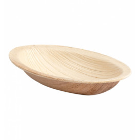 Ciotola Ovale di Foglia di Palma 9x6x1,5cm (25 Pezzi)