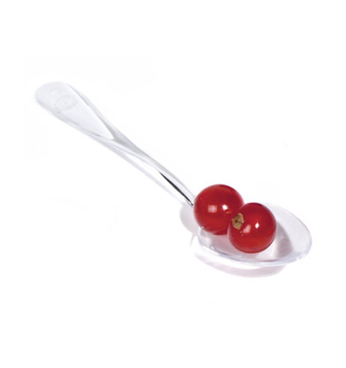 Mini Cucchiaio Degustazione Trasparente 10cm (100 Pezzi) Mini Cucchiaio Degustazione Trasparente 10cm (100 Pezzi)