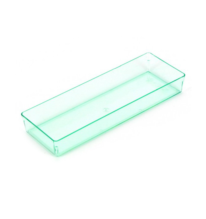 Vassoio Plastica "Water Green" 13,1x4,6 cm (12 Pezzi)