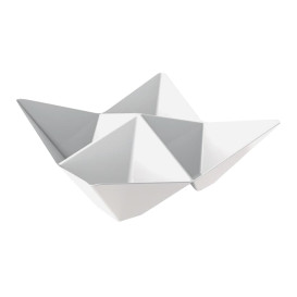 Ciotola Degustazione Origami PS Bianco 103x103mm (500 Pezzi)