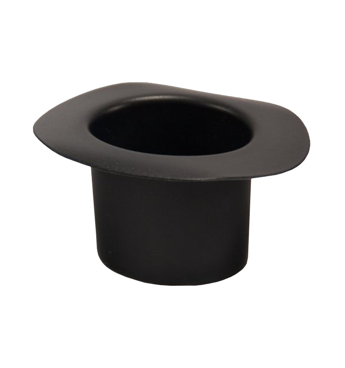 Cappello Degustazione "Hot Form" Nero PP 60ml (144 Pezzi) Cappello Degustazione "Hot Form" Nero PP 60ml (144 Pezzi)