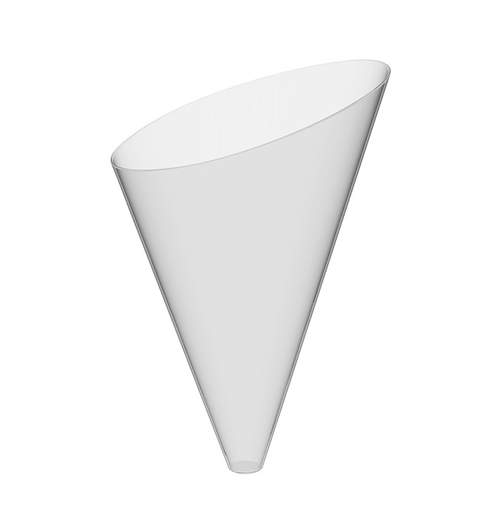 Cone Plastica Degustazione Slice Trasp. 55 ml (120 Pezzi) Cone Plastica Degustazione Slice Trasp. 55 ml (120 Pezzi)