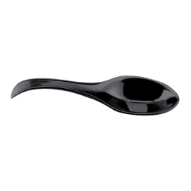Mini Cucchiaio Degustazione Single-Dose Nero 120 mm (600 Pezzi)