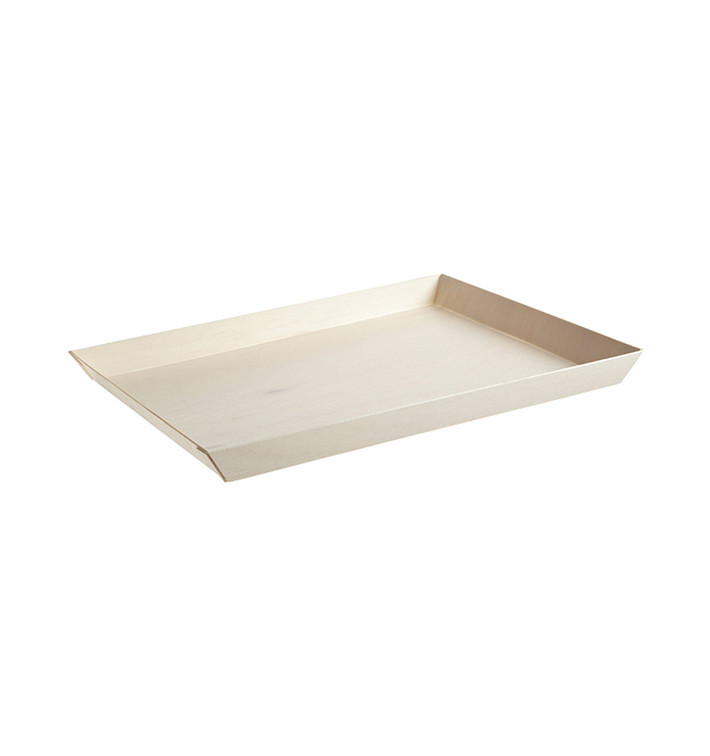 Vassoio di Legno 38x27,4x3cm 2400ml (1 Pezzi) Vassoio di Legno 38x27,4x3cm 2400ml (1 Pezzi)