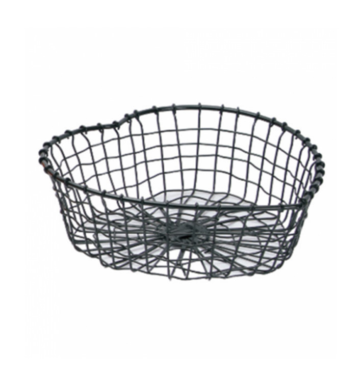 Cesto Cuore Acciaio Nero 280x270x90mm (1 Pezzi) Cesto Cuore Acciaio Nero 280x270x90mm (1 Pezzi)