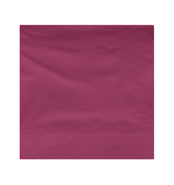 Tovagliolo di Carta 2V 20x20cm Fucsia (6000 Pezzi) Tovagliolo di Carta 2V 20x20cm Fucsia (6000 Pezzi)