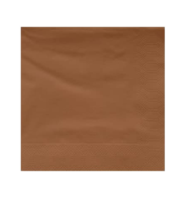 Tovagliolo di Carta 2V 20x20cm Marrone (6000 Pezzi) Tovagliolo di Carta 2V 20x20cm Marrone (6000 Pezzi)