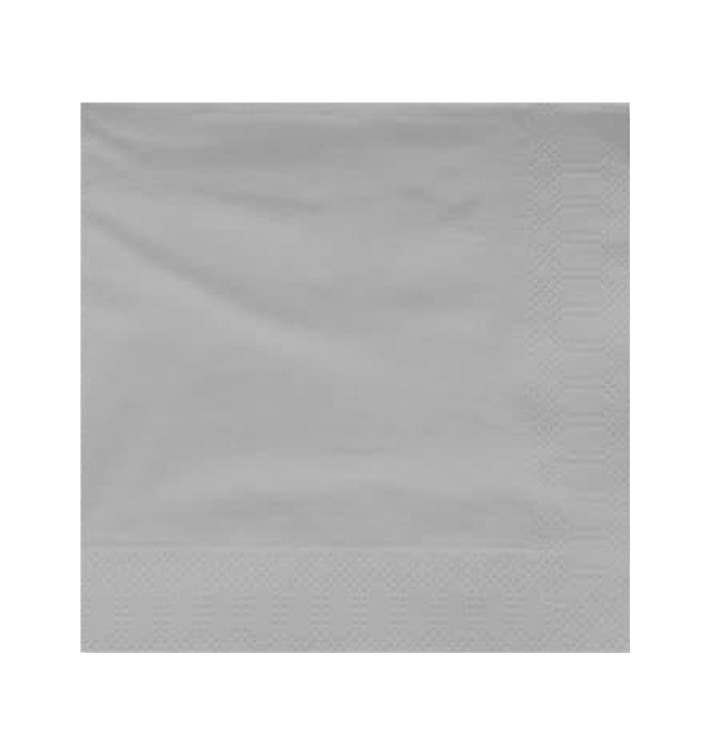 Tovagliolo di Carta 2V 20x20cm Grigio (6000 Pezzi) Tovagliolo di Carta 2V 20x20cm Grigio (6000 Pezzi)