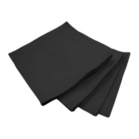 Tovagliolo di Carta micro-point Nero 20x20cm (100 Pezzi)