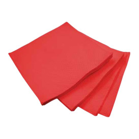 Tovagliolo di Carta micro-point Rosso 20x20cm (100 Pezzi)