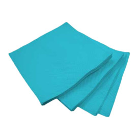 Tovagliolo di Carta micro-point Turchese 20x20cm (2400 Pezzi)