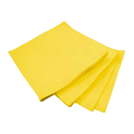 Tovagliolo di Carta micro-point Giallo 20x20cm (2400 Pezzi)