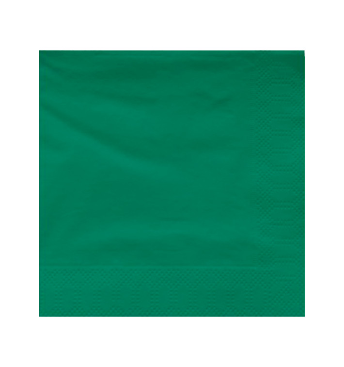 Tovagliolo di Carta 2V 25x25cm Verde (3400 Pezzi) Tovagliolo di Carta 2V 25x25cm Verde (3400 Pezzi)