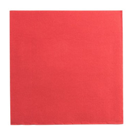 Tovagliolo di Carta Punta Punta 25x25cm Rosso (50 Pezzi)
