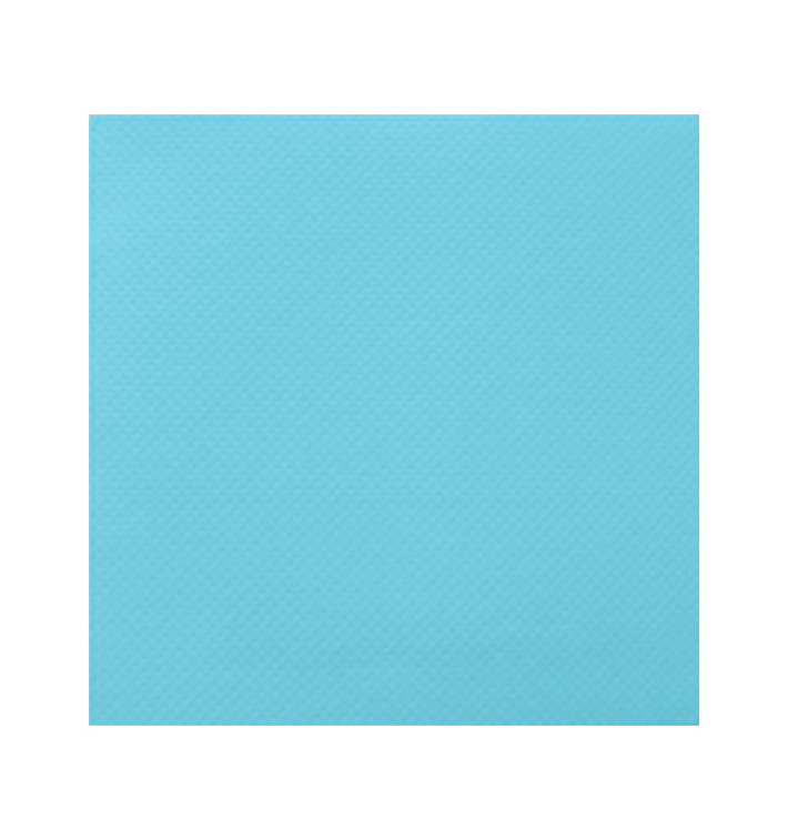 Tovagliolo di Carta Punta Punta 25x25cm Turchese (50 Pezzi) Tovagliolo di Carta Punta Punta 25x25cm Turchese (50 Pezzi)