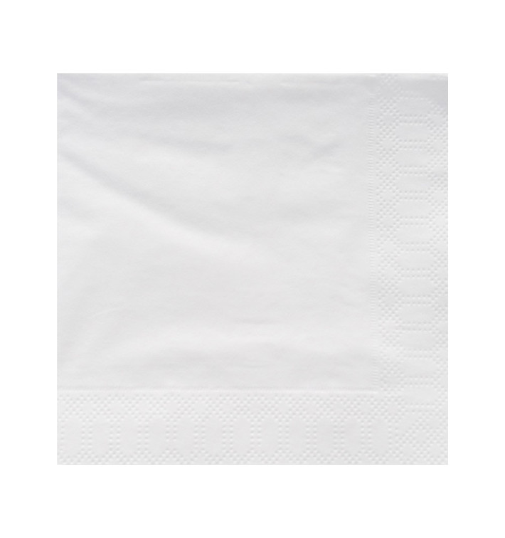 Tovagliolo di Carta 2V 25x25cm Bianco (200 Pezzi) Tovagliolo di Carta 2V 25x25cm Bianco (200 Pezzi)