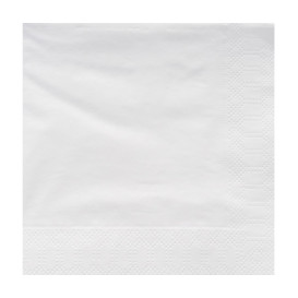 Tovagliolo di Carta 2V 25x25cm Bianco (3400 Pezzi)