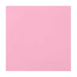 Tovagliolo di Carta Rosa 2V Punta-Punta 33x33cm (50 Pezzi)