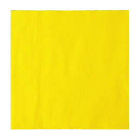 Tovagliolo di Carta Giallo 2V Punta-Punta 33x33cm (50 Pezzi)