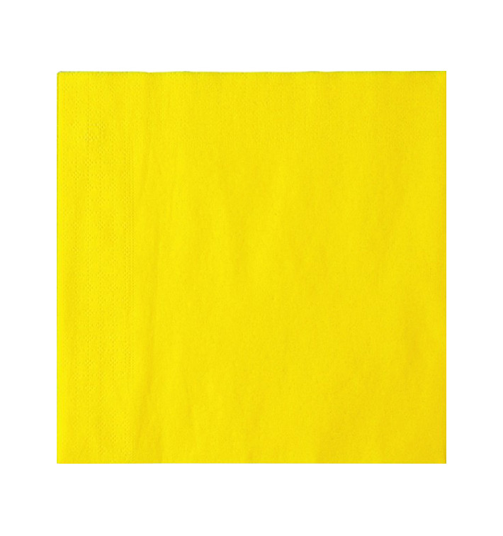 Tovagliolo di Carta Giallo 2V Punta-Punta 33x33cm (50 Pezzi) Tovagliolo di Carta Giallo 2V Punta-Punta 33x33cm (50 Pezzi)