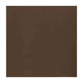 Tovagliolo di Carta Marrone 2V Punta-Punta 33x33cm (50 Pezzi)