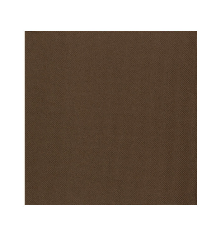 Tovagliolo di Carta Marrone 2V Punta-Punta 33x33cm (50 Pezzi) Tovagliolo di Carta Marrone 2V Punta-Punta 33x33cm (50 Pezzi)