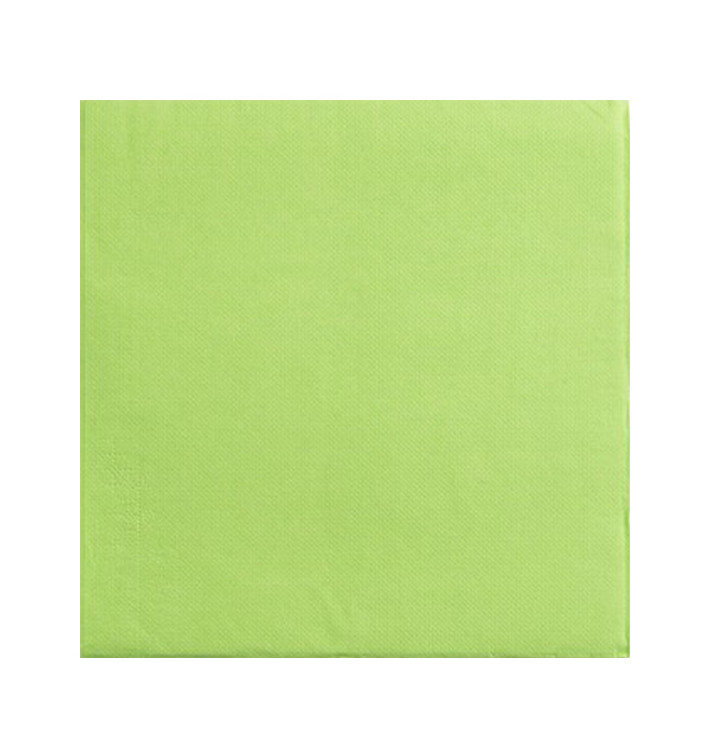 Tovagliolo di Carta Pistacchio 2V Punta-Punta 33x33cm (50 Pezzi)