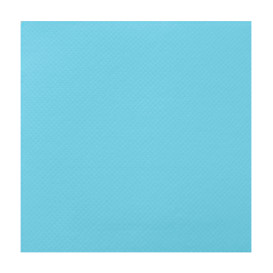 Tovagliolo di Carta Turchese 2V Punta-Punta 33x33cm (50 Pezzi)