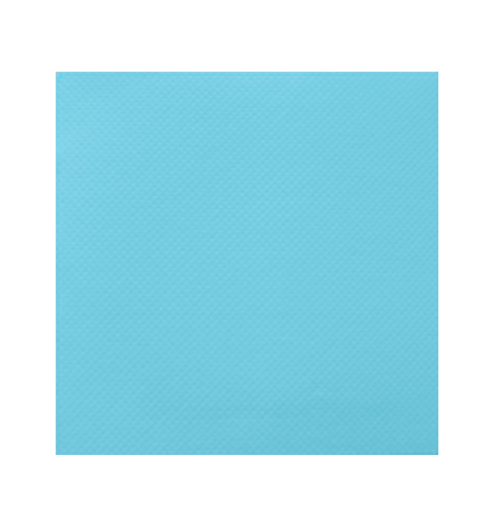 Tovagliolo di Carta Turchese 2V Punta-Punta 33x33cm (1.200 Pezzi) Tovagliolo di Carta Turchese 2V Punta-Punta 33x33cm (1.200 Pezzi)