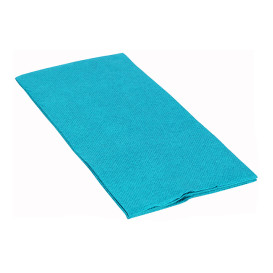 Tovagliolo di Carta 1/8 40x40cm Turchese Punta-Punta (1800 Pezzi)