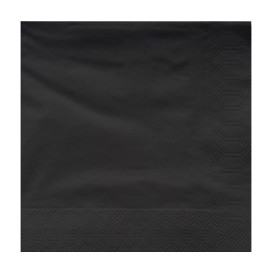 Tovagliolo di Carta 2V 40x40cm Nero (50 Pezzi)