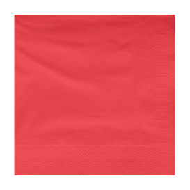 Tovagliolo di Carta 2V 40x40cm Rosso (50 Pezzi)