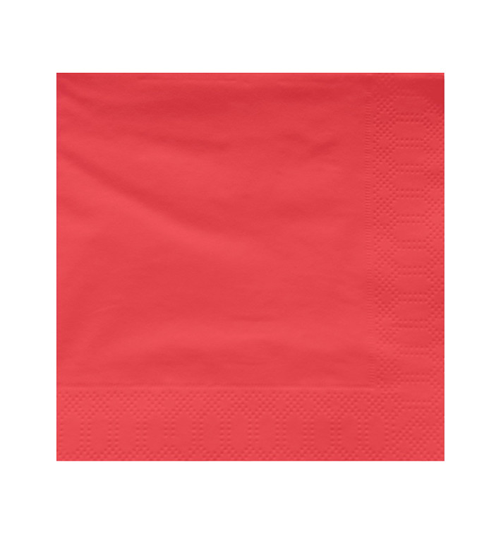 Tovagliolo di Carta 2V 40x40cm Rosso (1200 Pezzi) Tovagliolo di Carta 2V 40x40cm Rosso (1200 Pezzi)