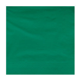 Tovagliolo di Carta 2V 40x40cm Verde (50 Pezzi)