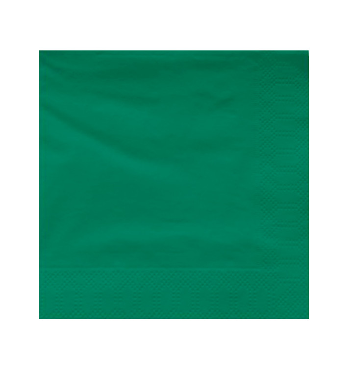 Tovagliolo di Carta 2V 40x40cm Verde (50 Pezzi) Tovagliolo di Carta 2V 40x40cm Verde (50 Pezzi)