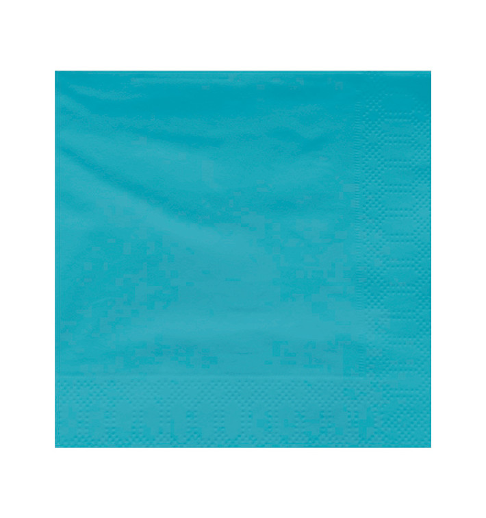 Tovagliolo di Carta 2V 40x40cm Azurro (50 Pezzi) Tovagliolo di Carta 2V 40x40cm Azurro (50 Pezzi)