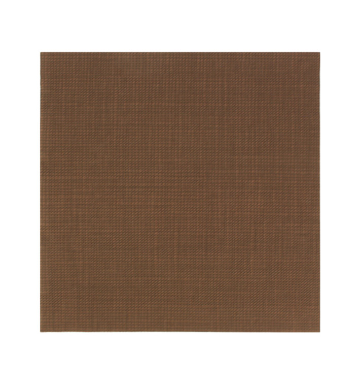 Tovagliolo di Carta 40x40cm "Tra le linee" Marrone Punta-Punta (50 Pezzi) Tovagliolo di Carta 40x40cm "Tra le linee" Marrone Punta-Punta (50 Pezzi)