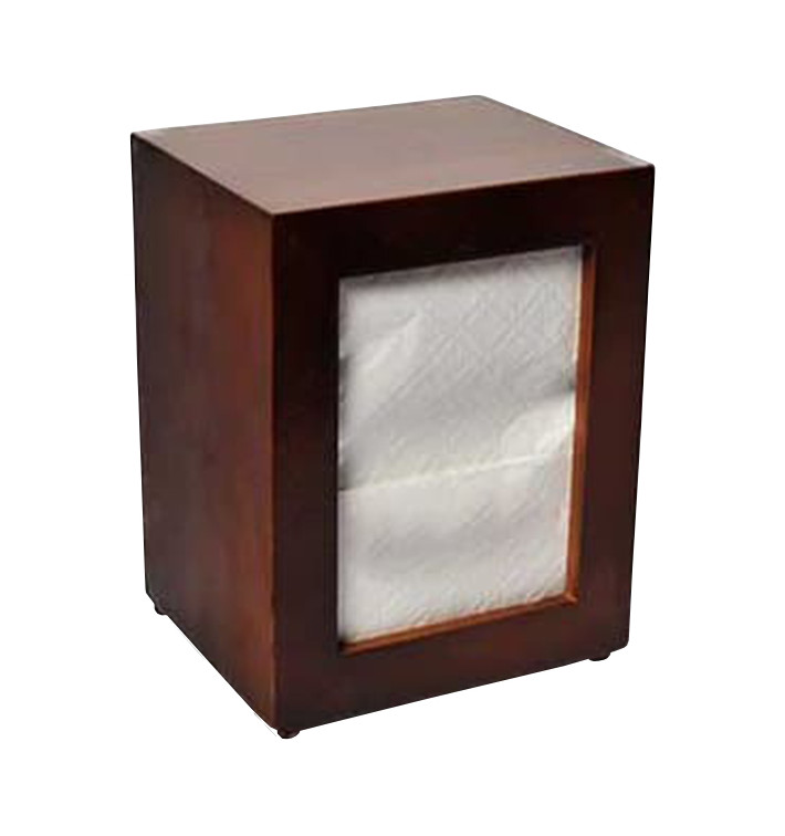 Dispenser Tovaglioli di Legno Miniservis 17x17cm (1 Pezzi) Dispenser Tovaglioli di Legno Miniservis 17x17cm (1 Pezzi)